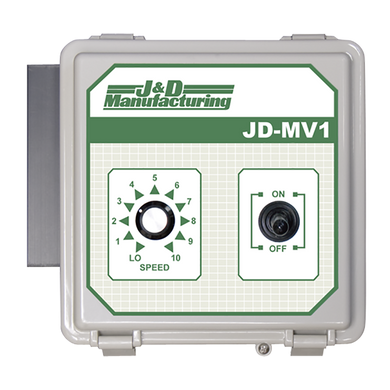 J&D Manual Variable Speed Controller - Weatherproof