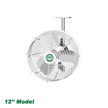 Load image into Gallery viewer, J&amp;D Barnstormer Recirculation Fan - White with Bracket Cord &amp; Plug