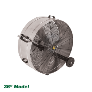 J&D Galvanized Portable Drum Fan - 115V