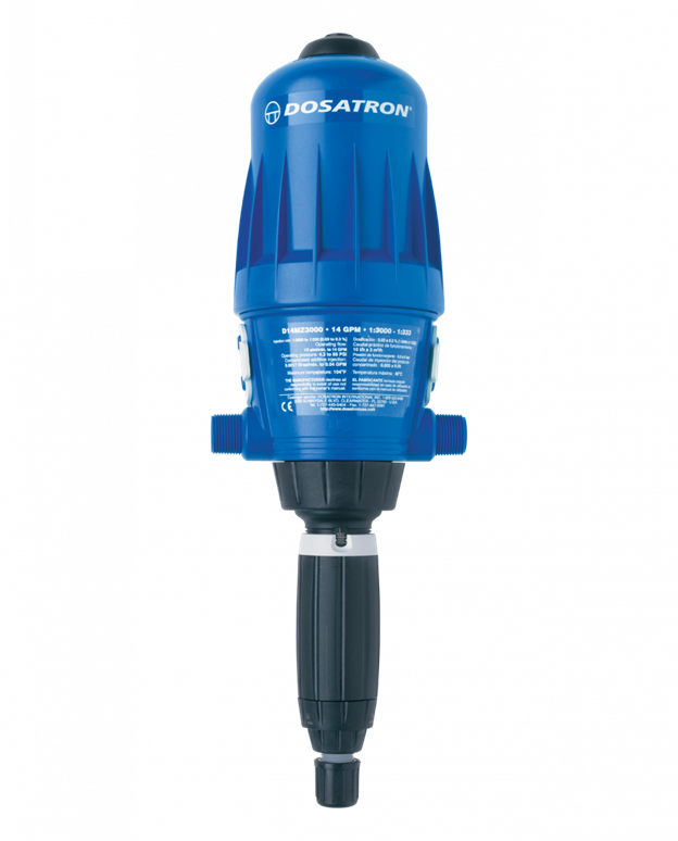 Dosatron D14MZ2, 14 GPM, 7.5 to 75 mL/Gal, 3/4" NPT, Aflas Seals