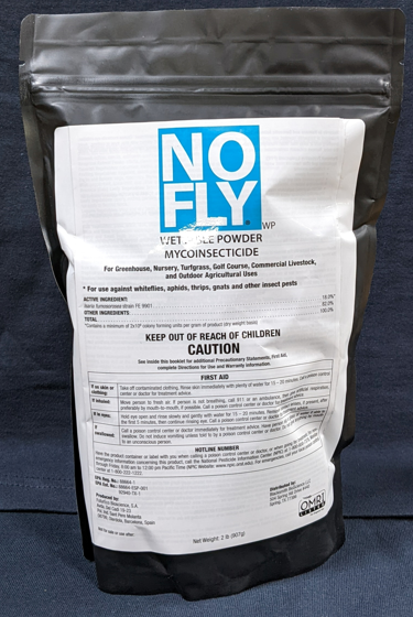 NO Fly Wettable Powder Mycoinsecticide